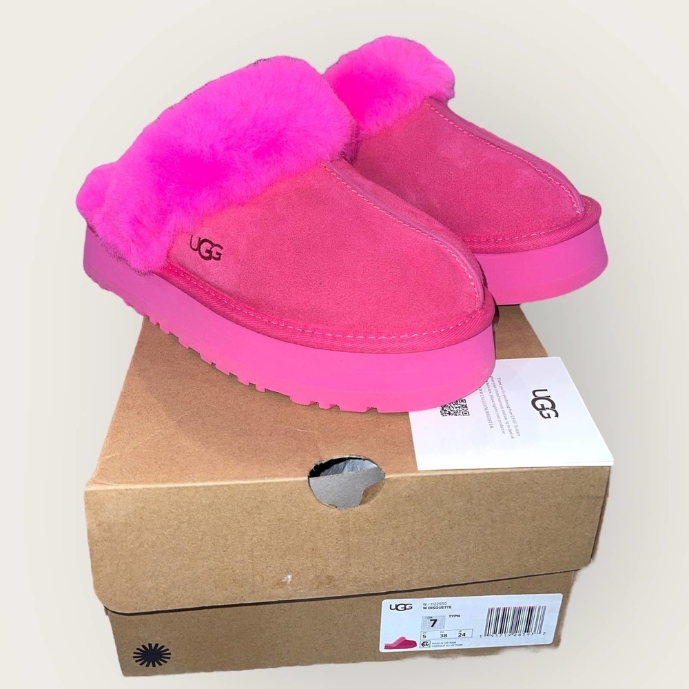 Ugg Disquette Slipper Taffy Pink Size 7